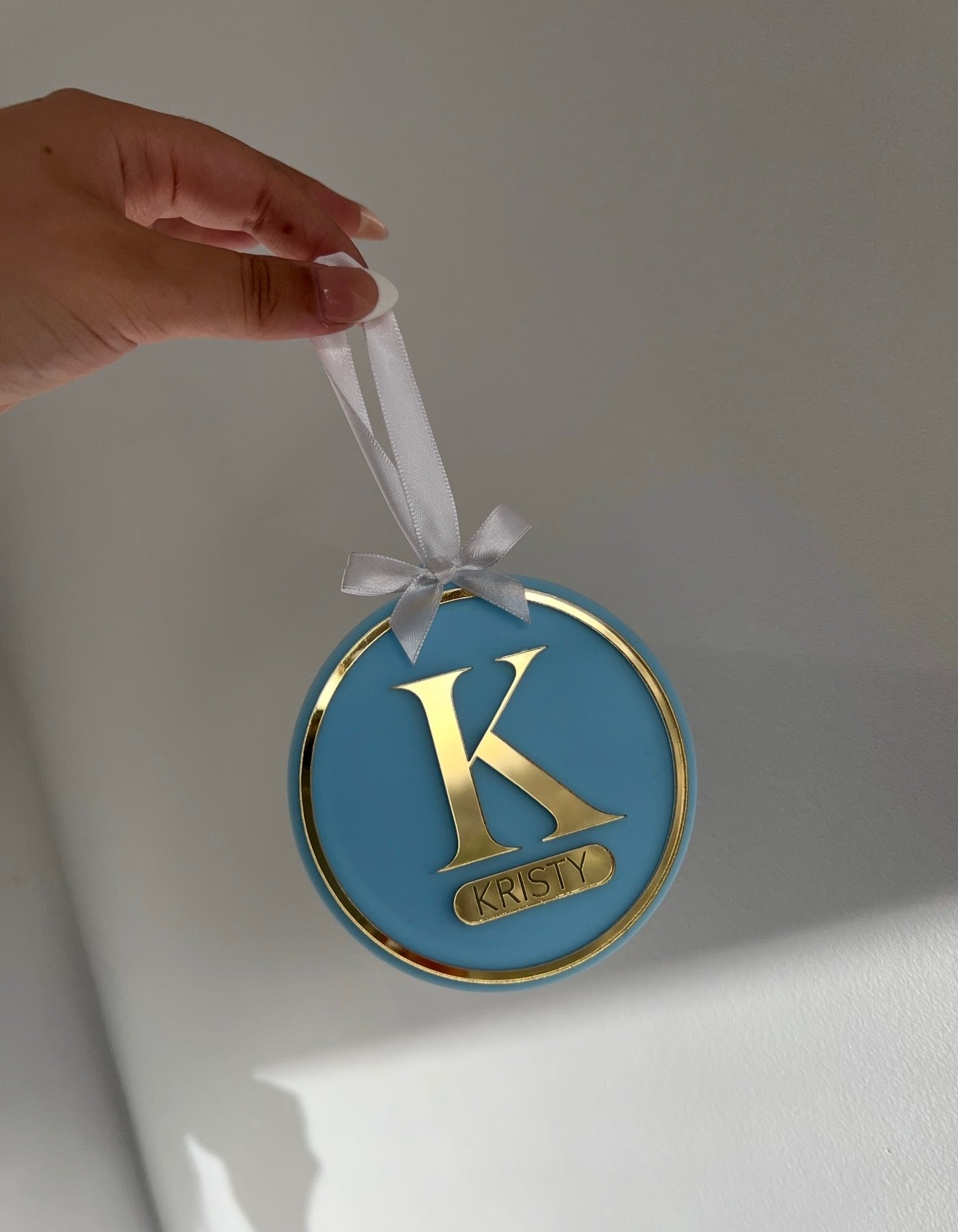 Luxe flat Initial Bauble