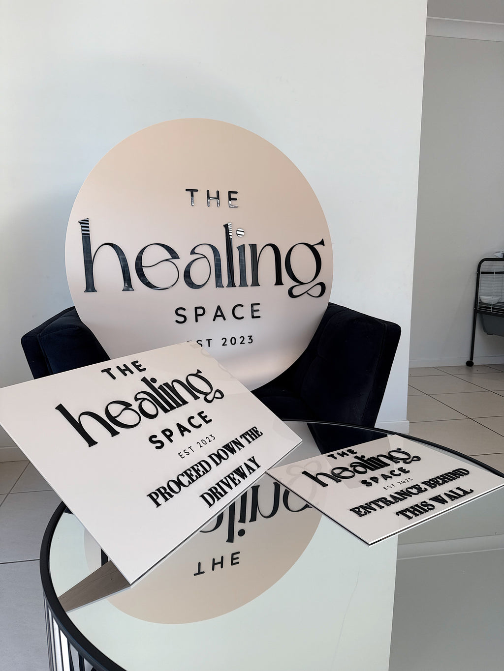 Circle Business Sign