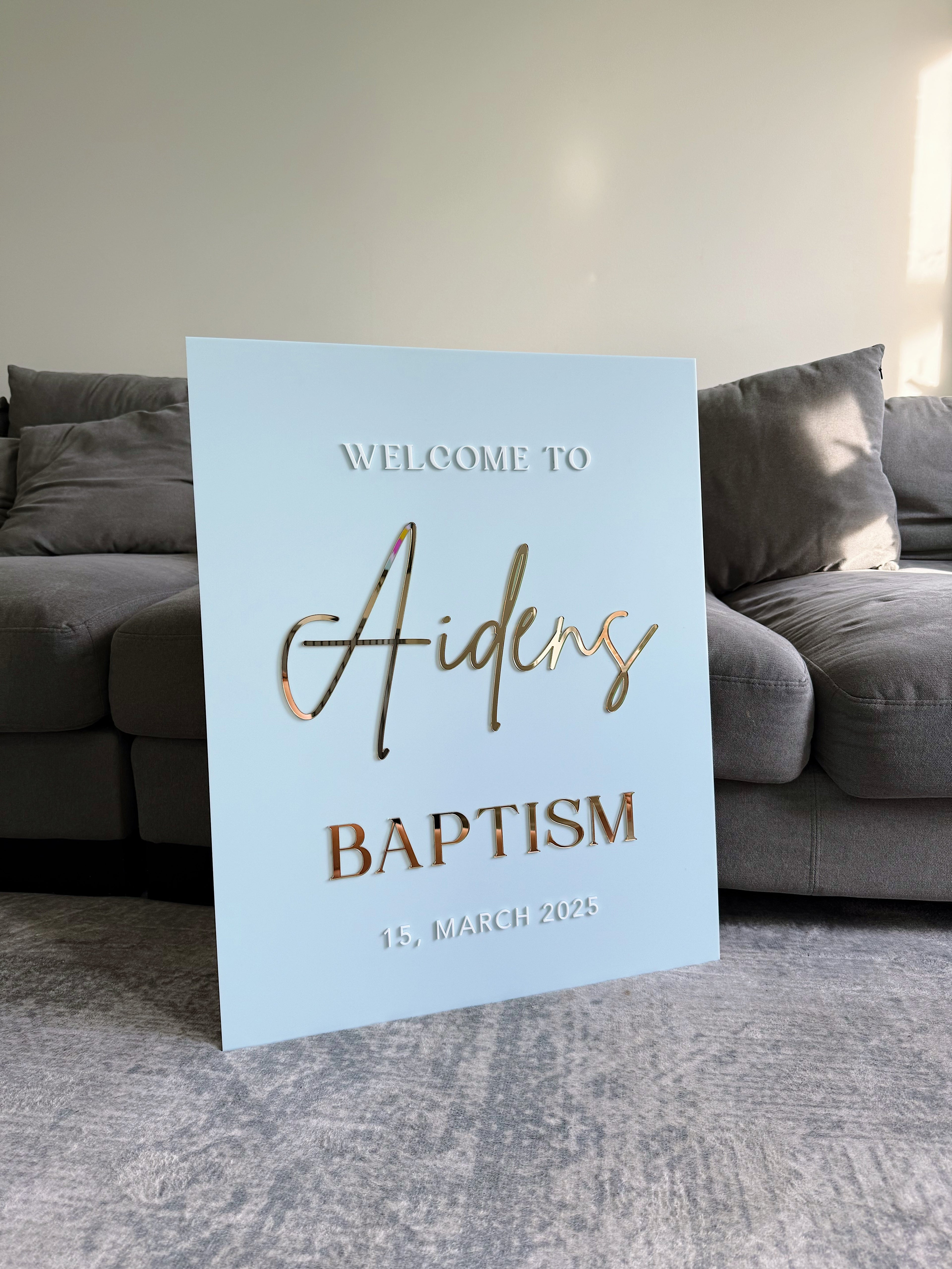 Welcome / A1 Event sign