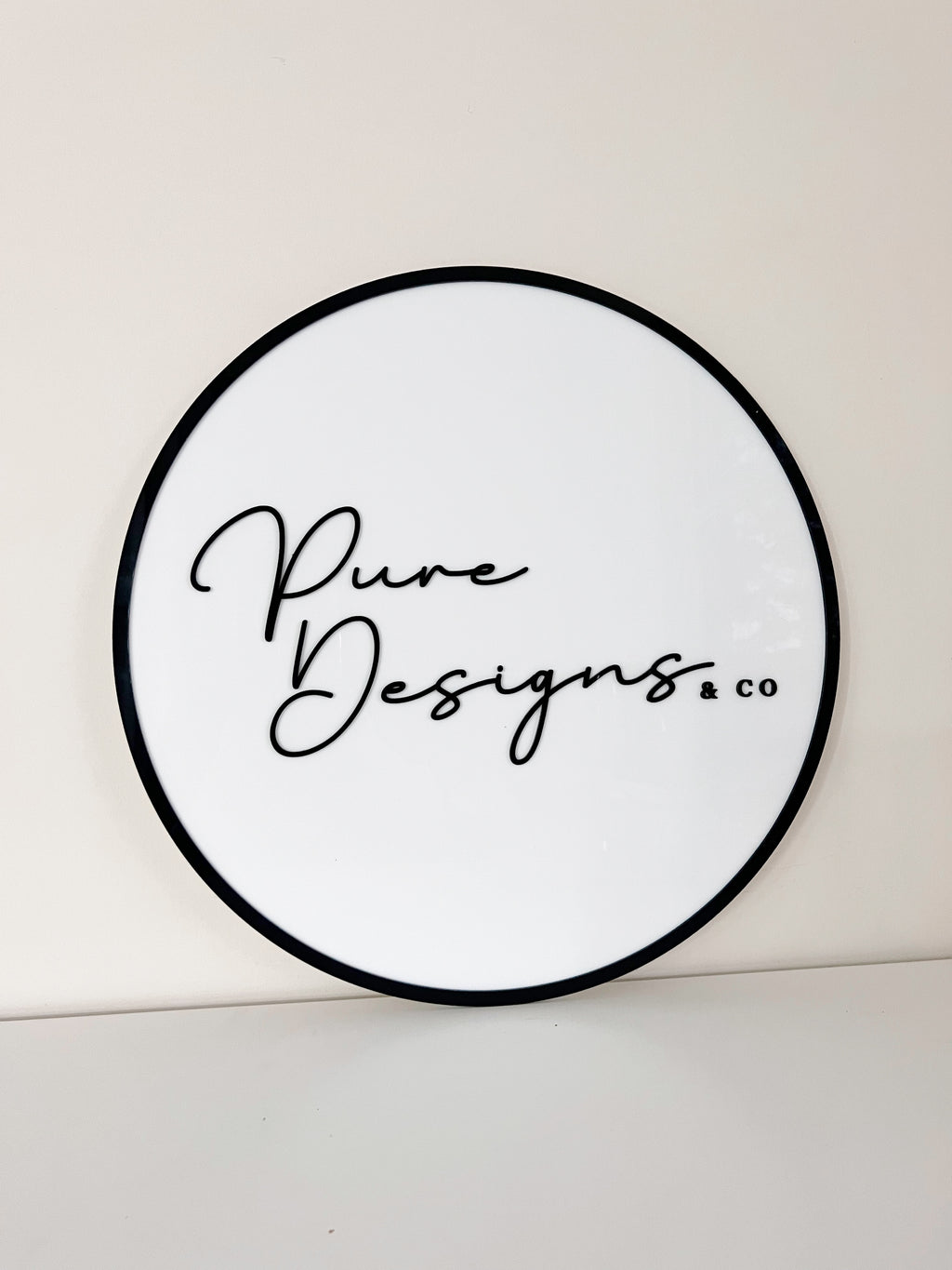 Circle Business Sign