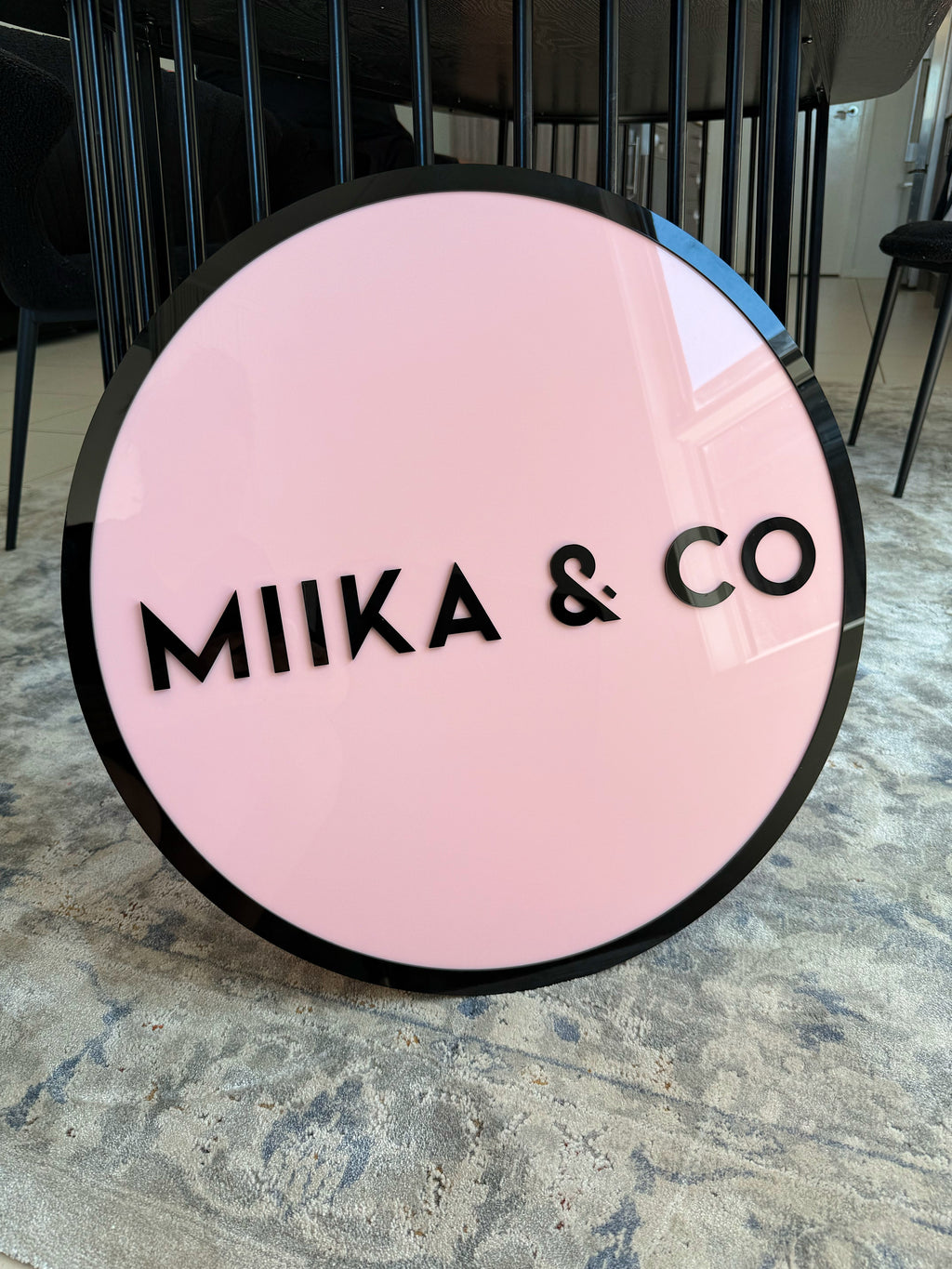 Circle Business Sign
