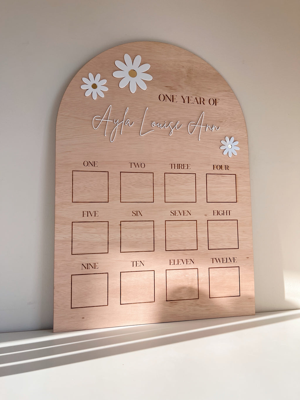 90cm 12 Month Plaque