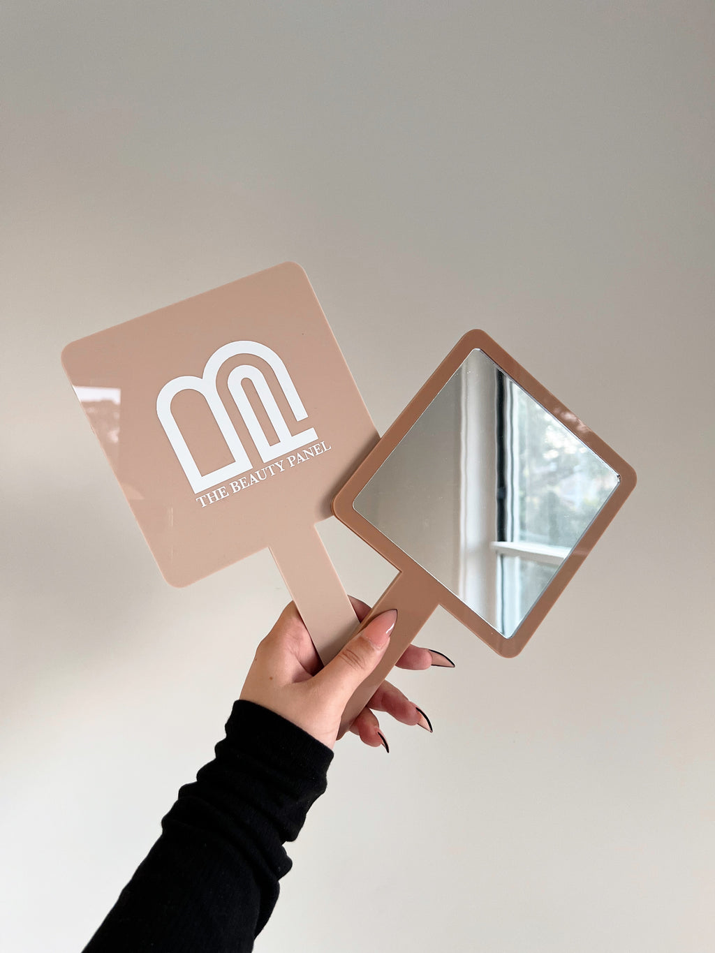 Handheld mirrors/faceshields