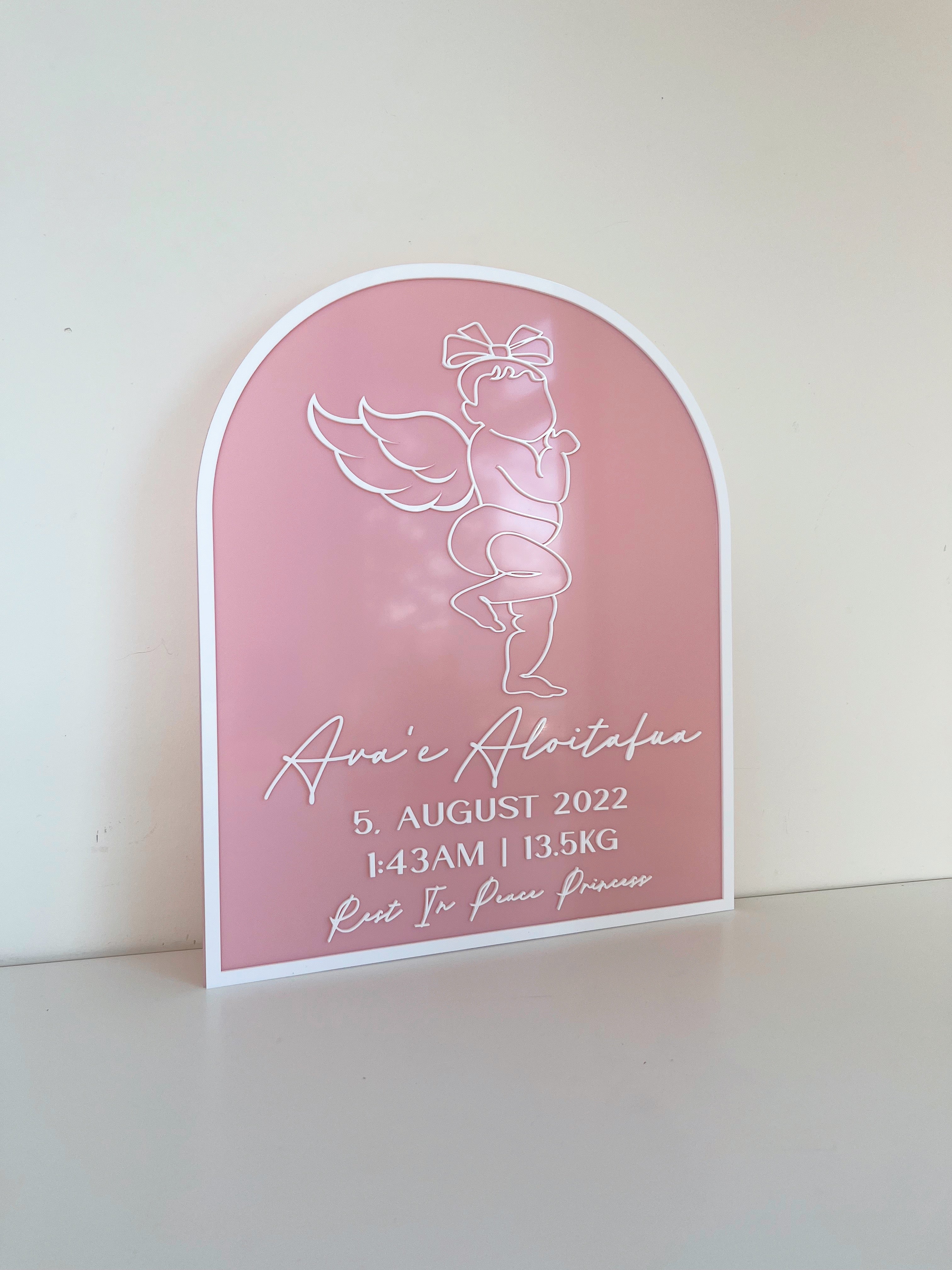 Scale 1:1 baby plaques