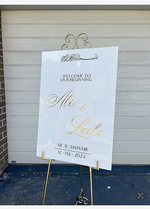 Welcome / A1 Event sign