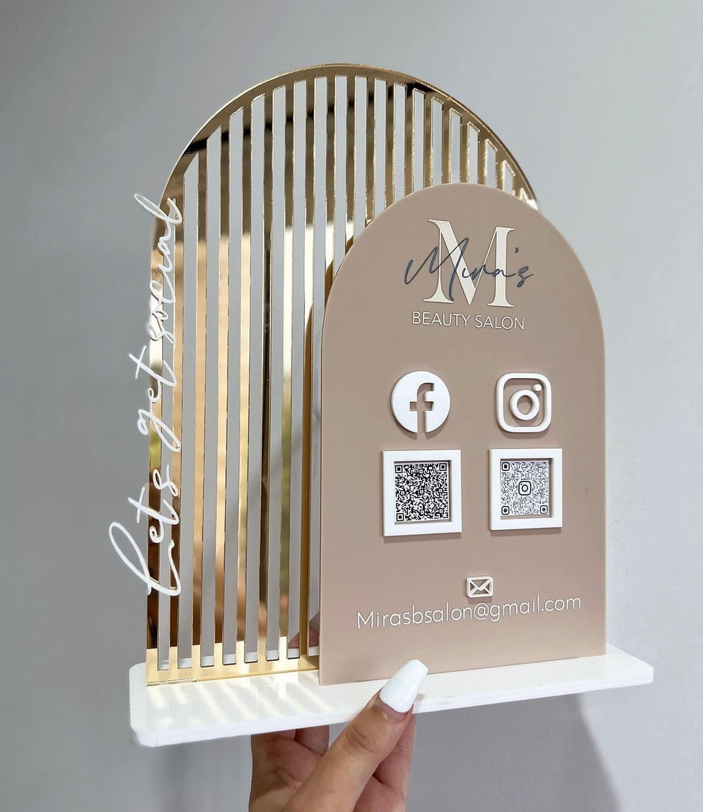 Style 2 double social media sign