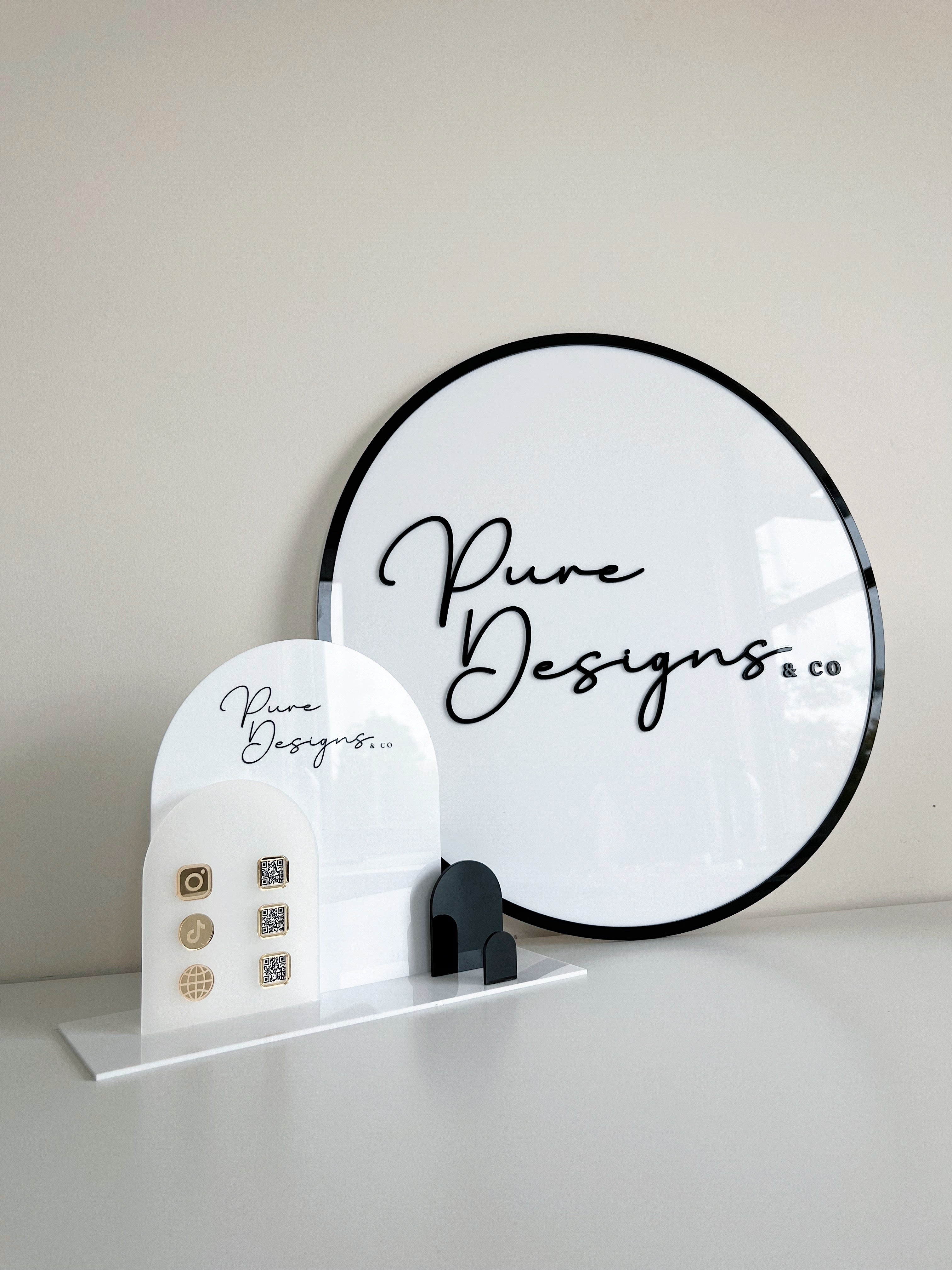 Circle Business Sign