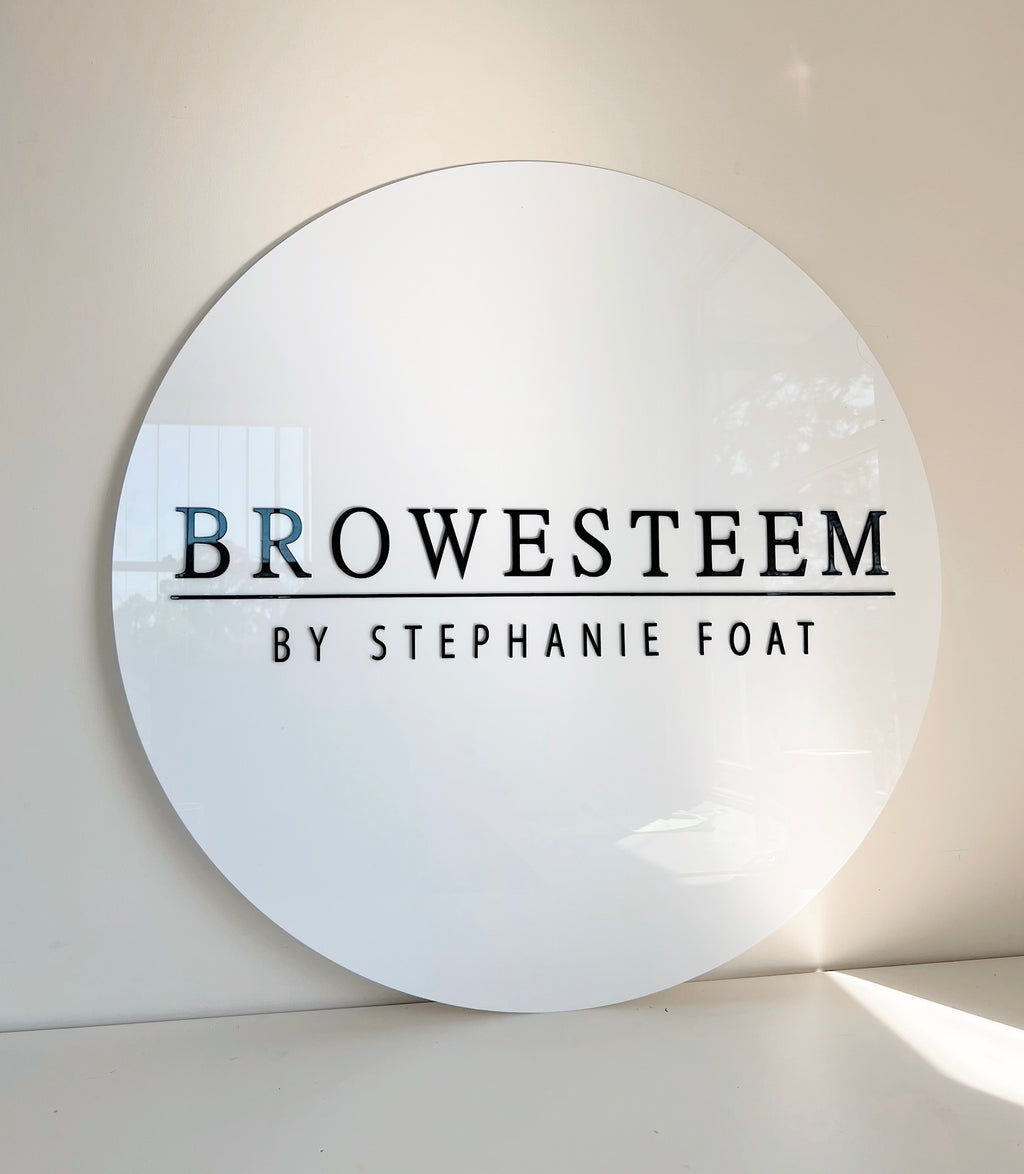 Circle Business Sign