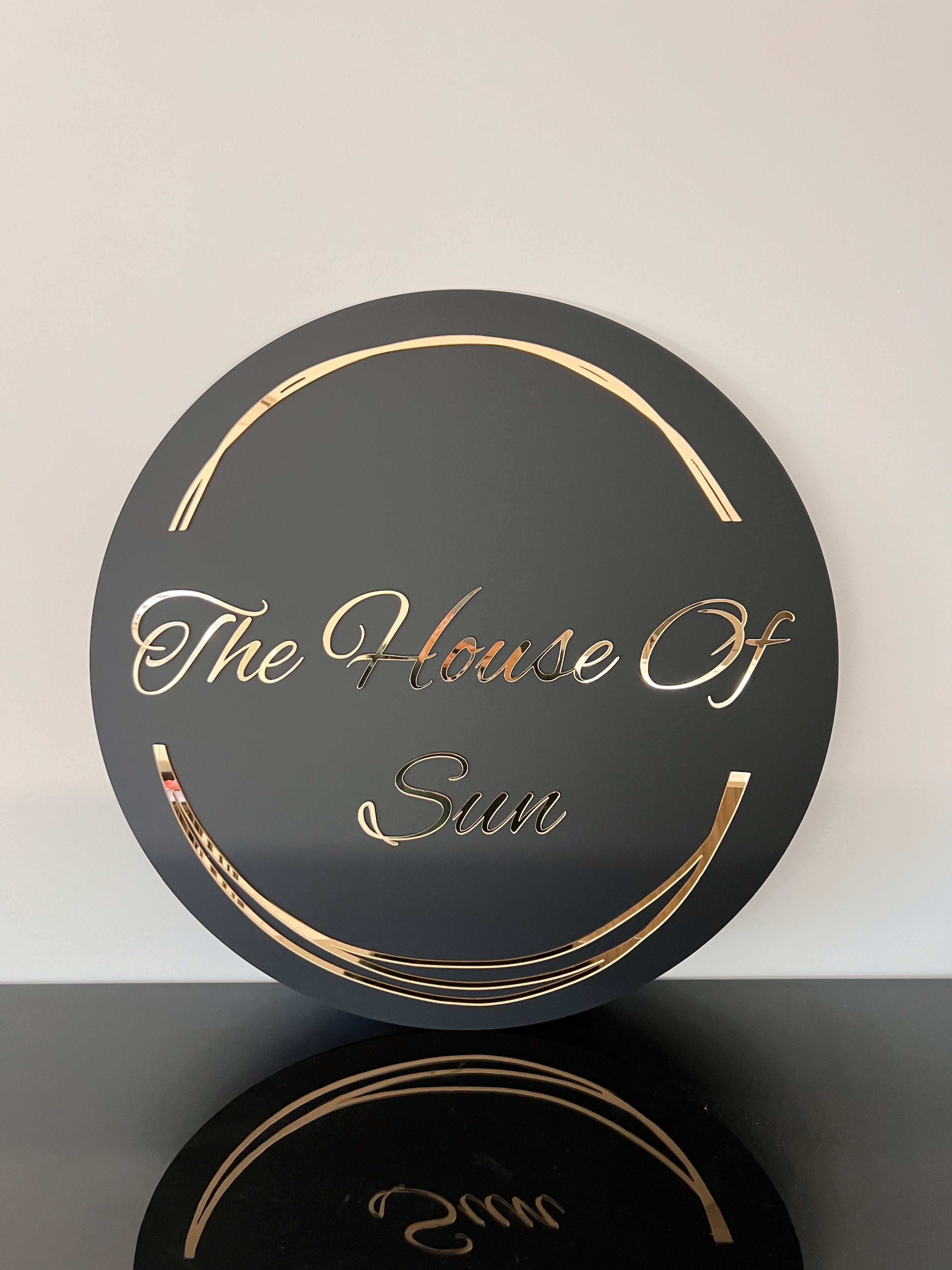 Circle Business Sign