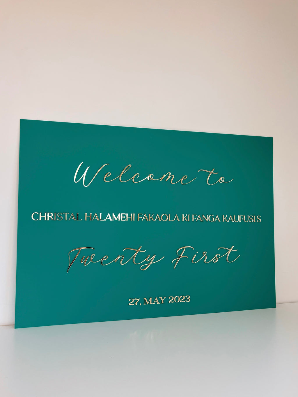 Welcome / A1 Event sign