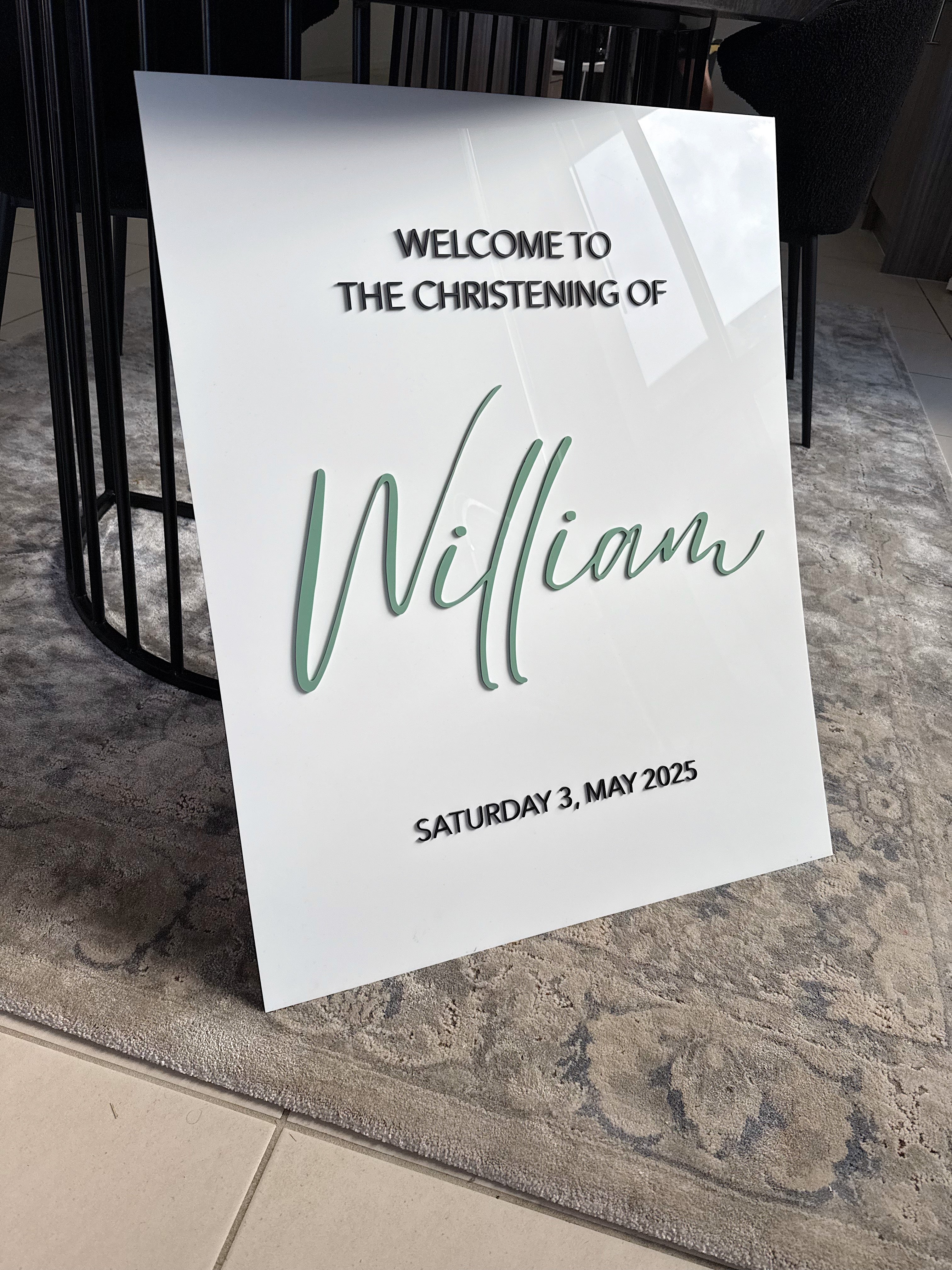 Welcome / A1 Event sign
