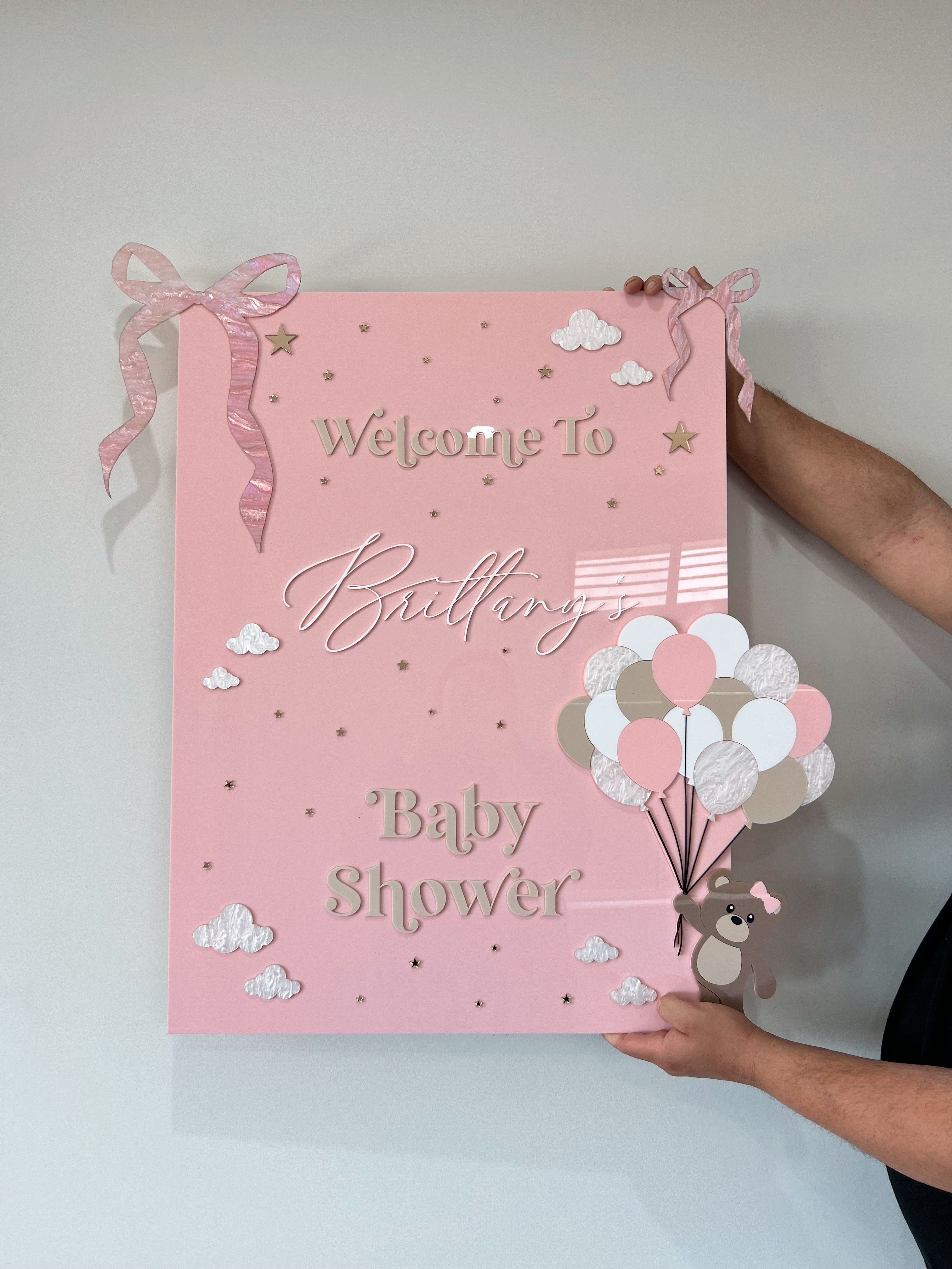 A1 Teddy Balloon Event Sign