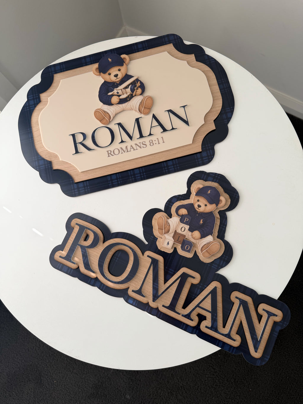 Pattern Printed Name Set