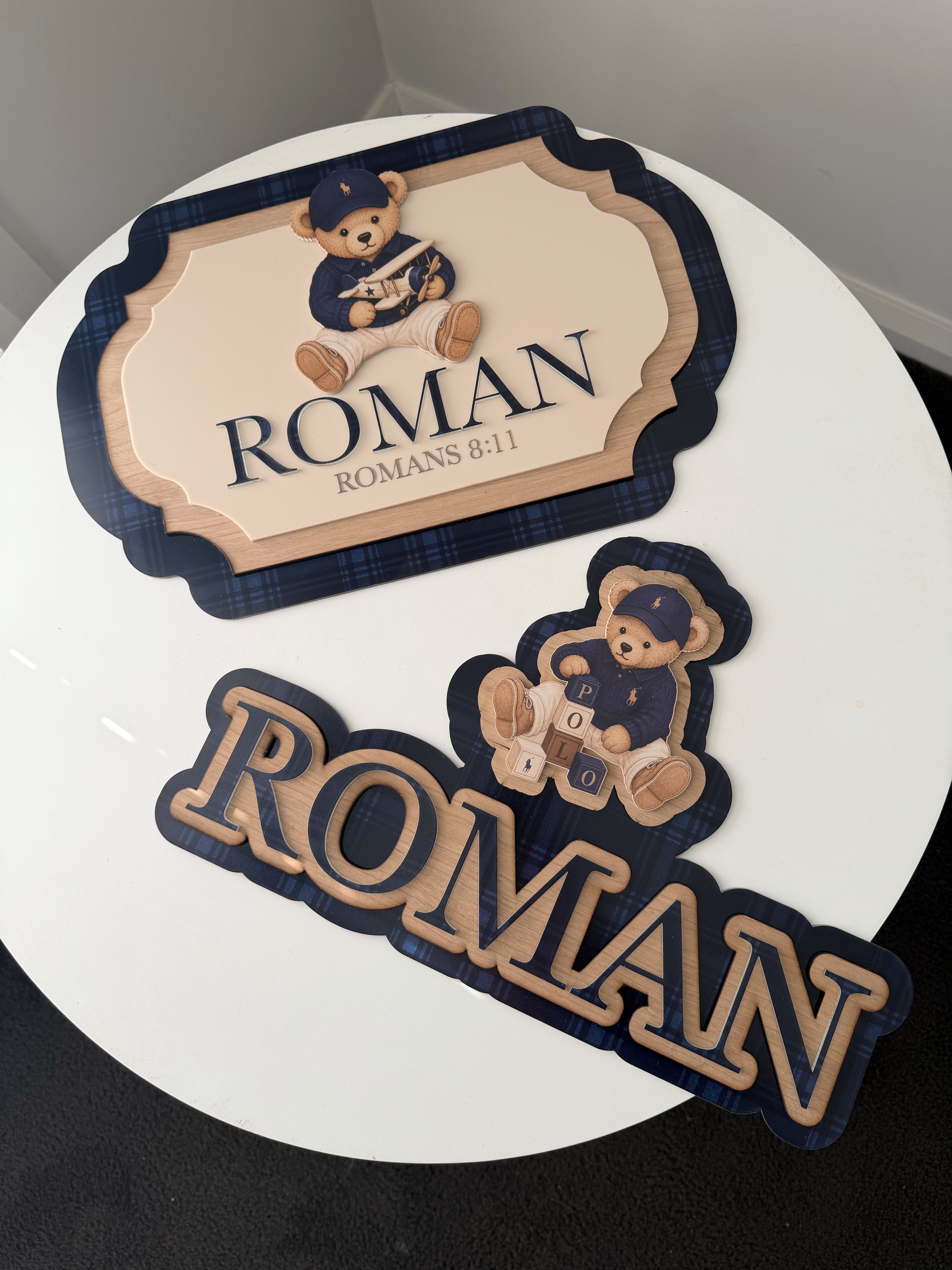 Pattern Printed Name Set