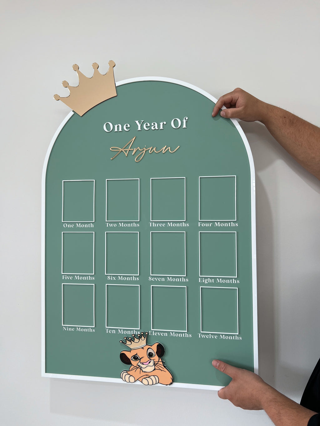 90cm 12 Month Plaque