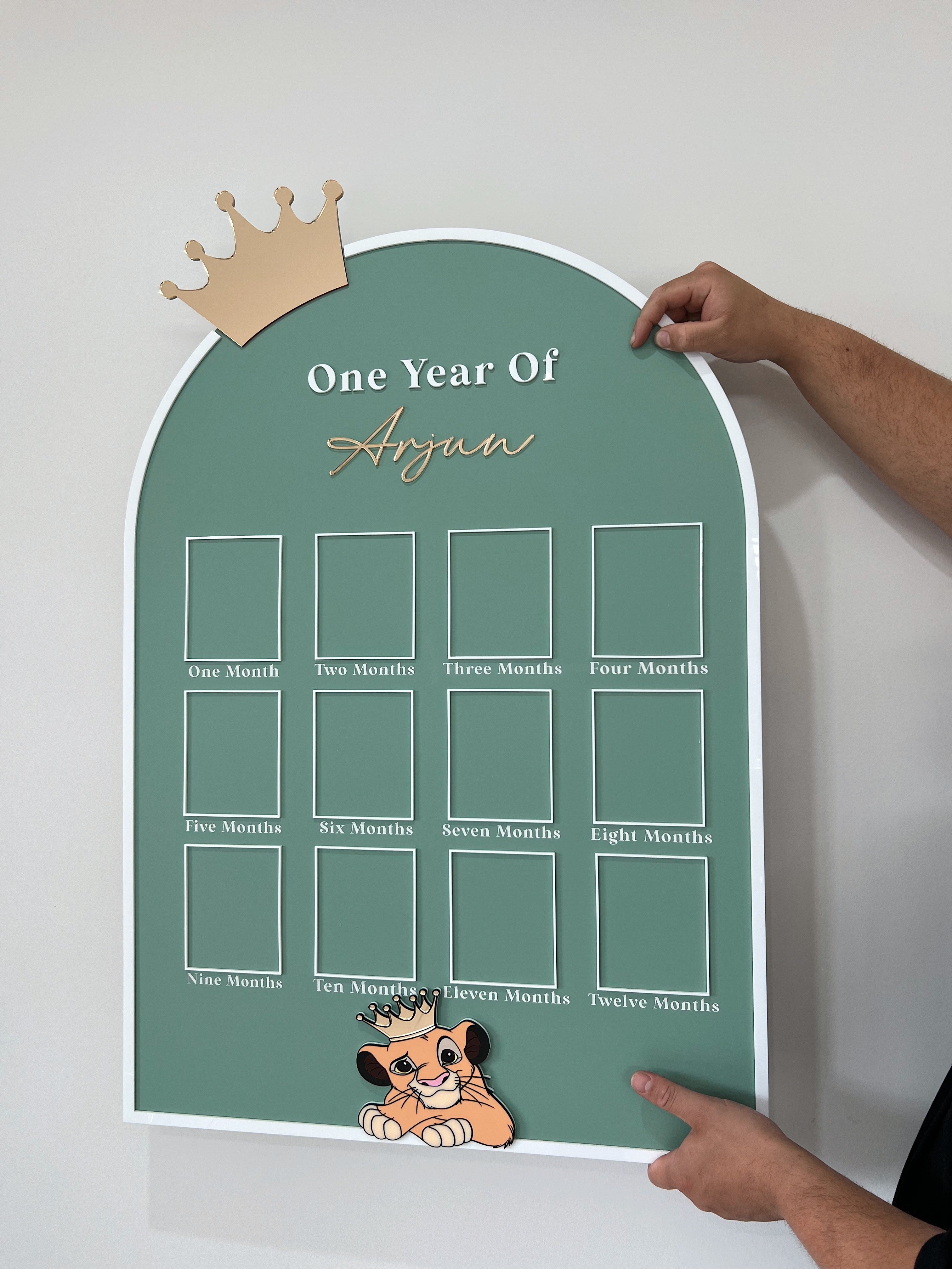 90cm 12 Month Plaque