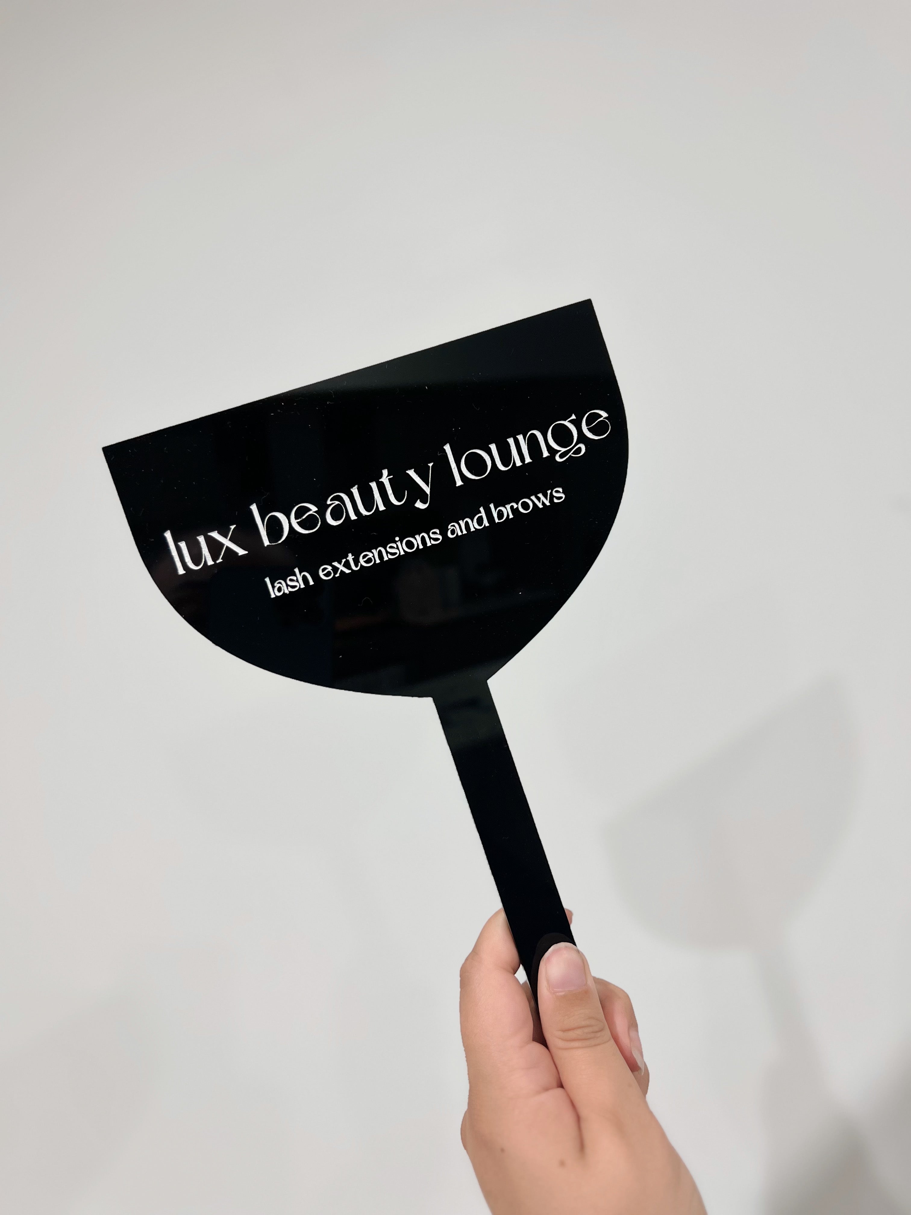 Handheld mirrors/faceshields