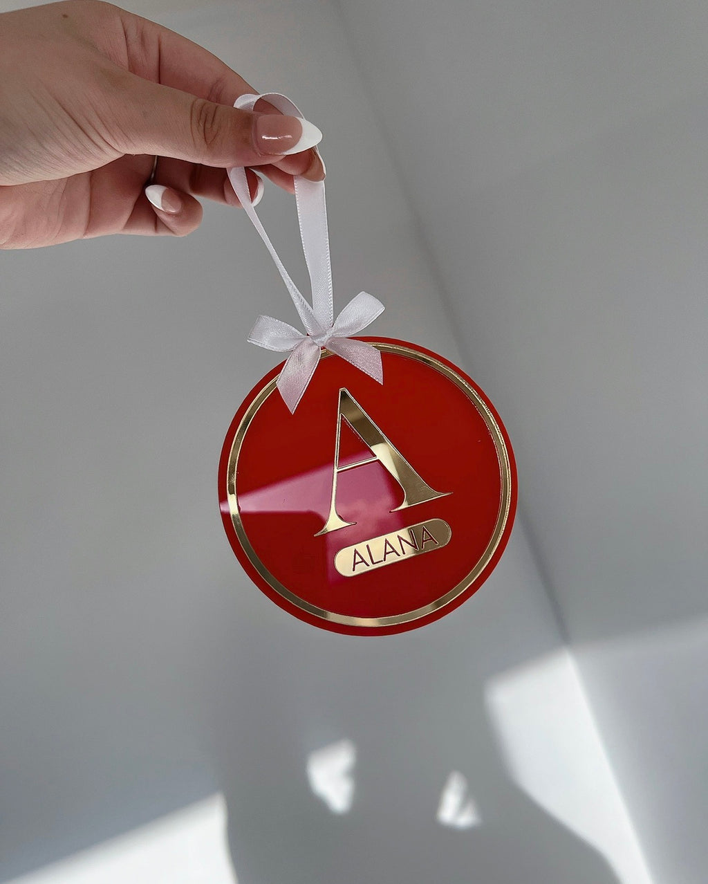 Luxe flat Initial Bauble