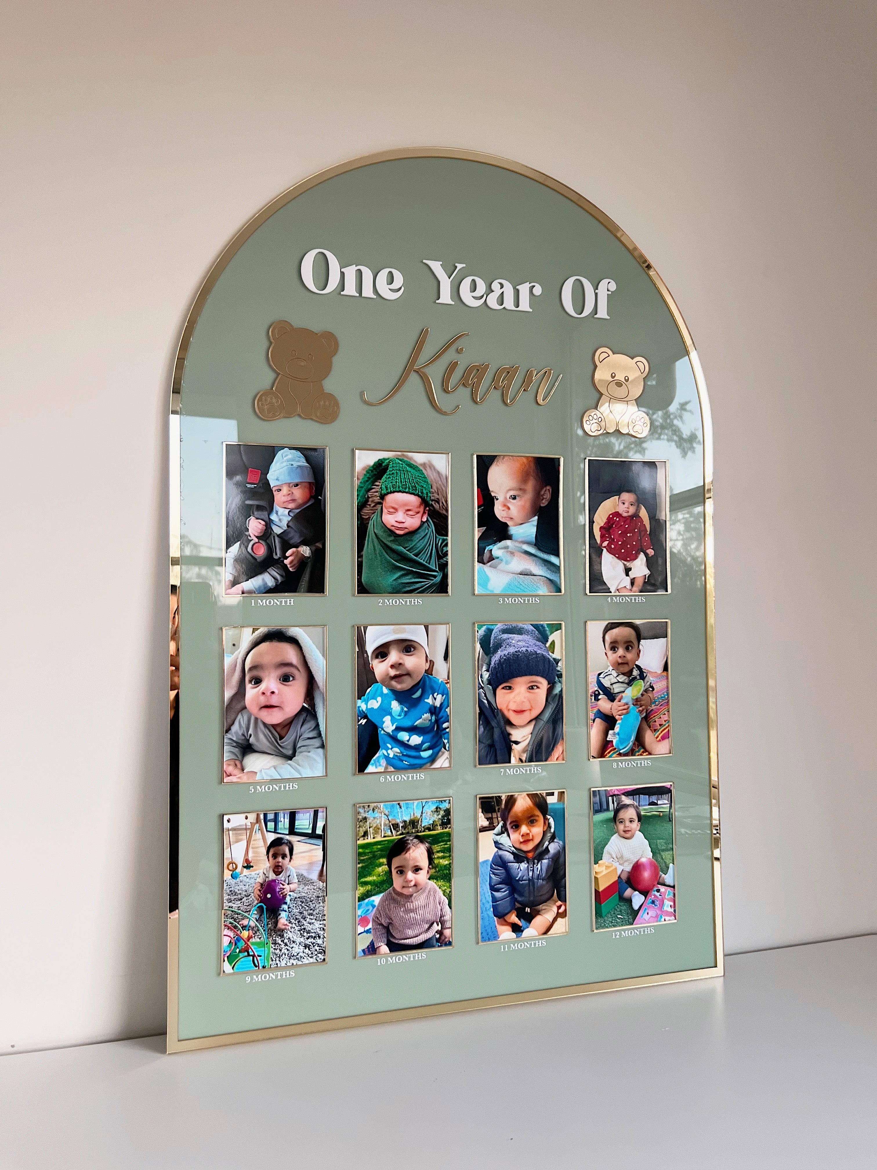 90cm 12 Month Plaque