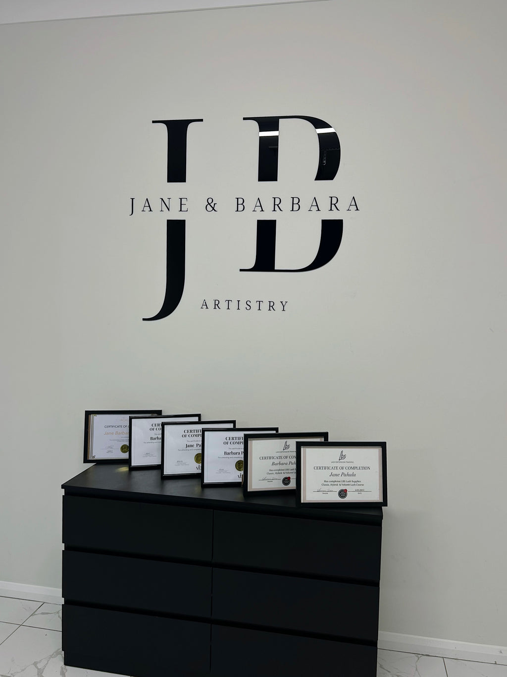 Business logo cut outs