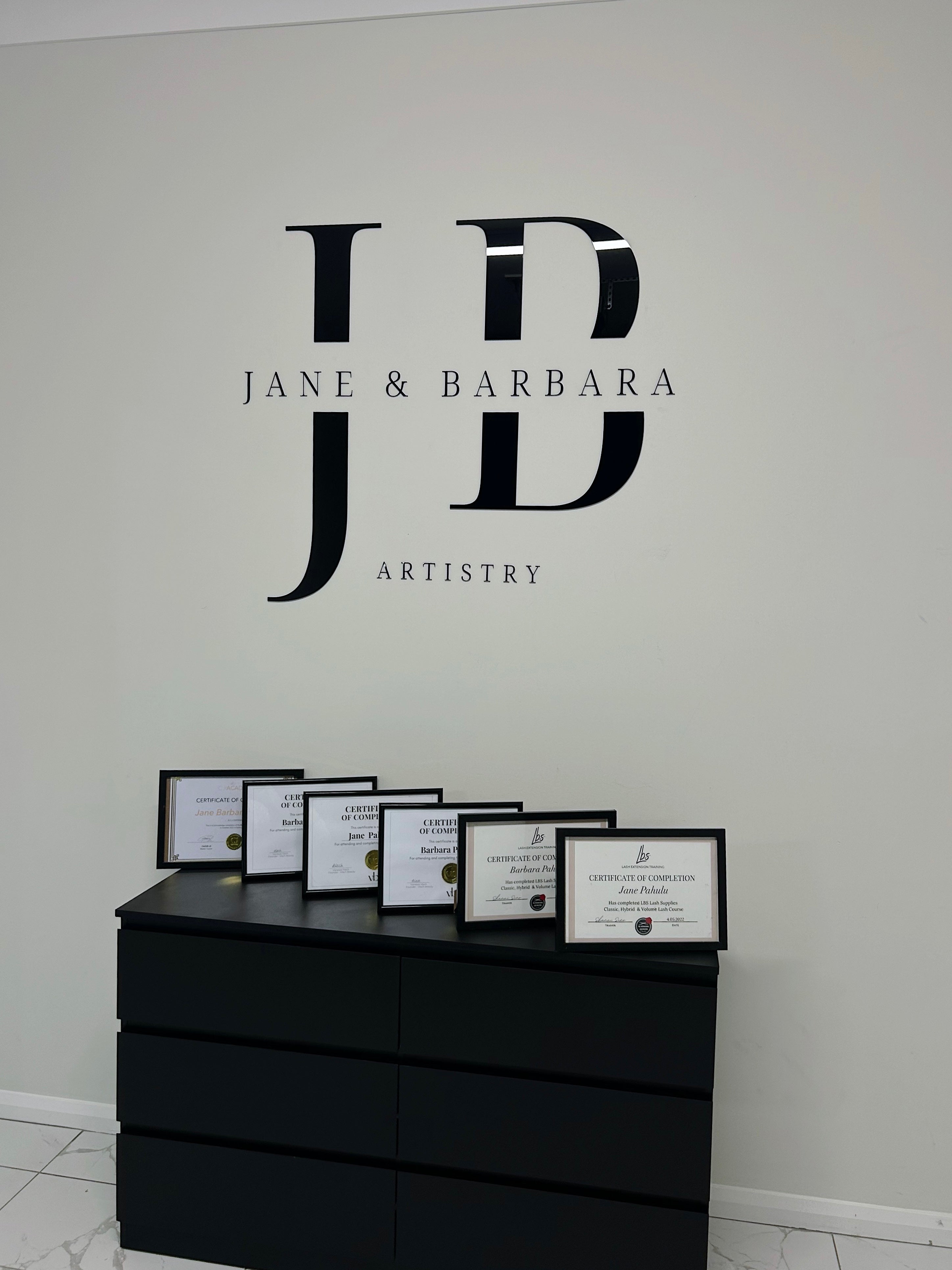 Business logo cut outs