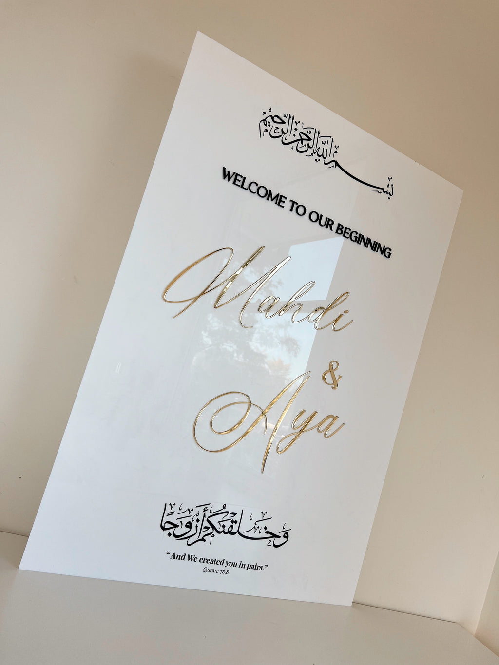 Welcome / A1 Event sign