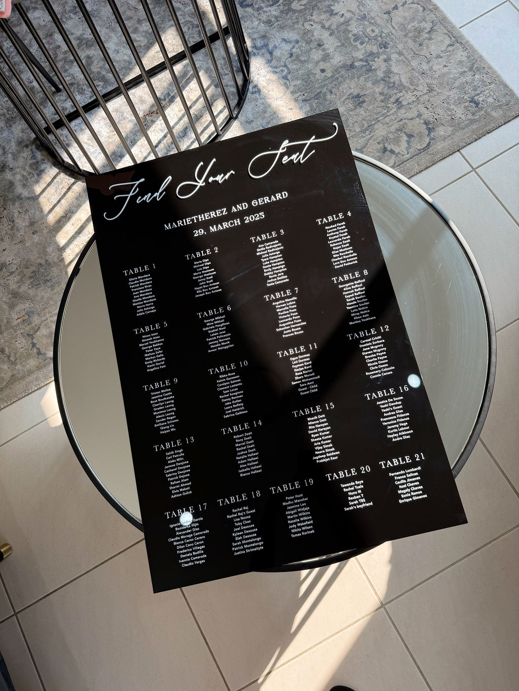 Seating Chart