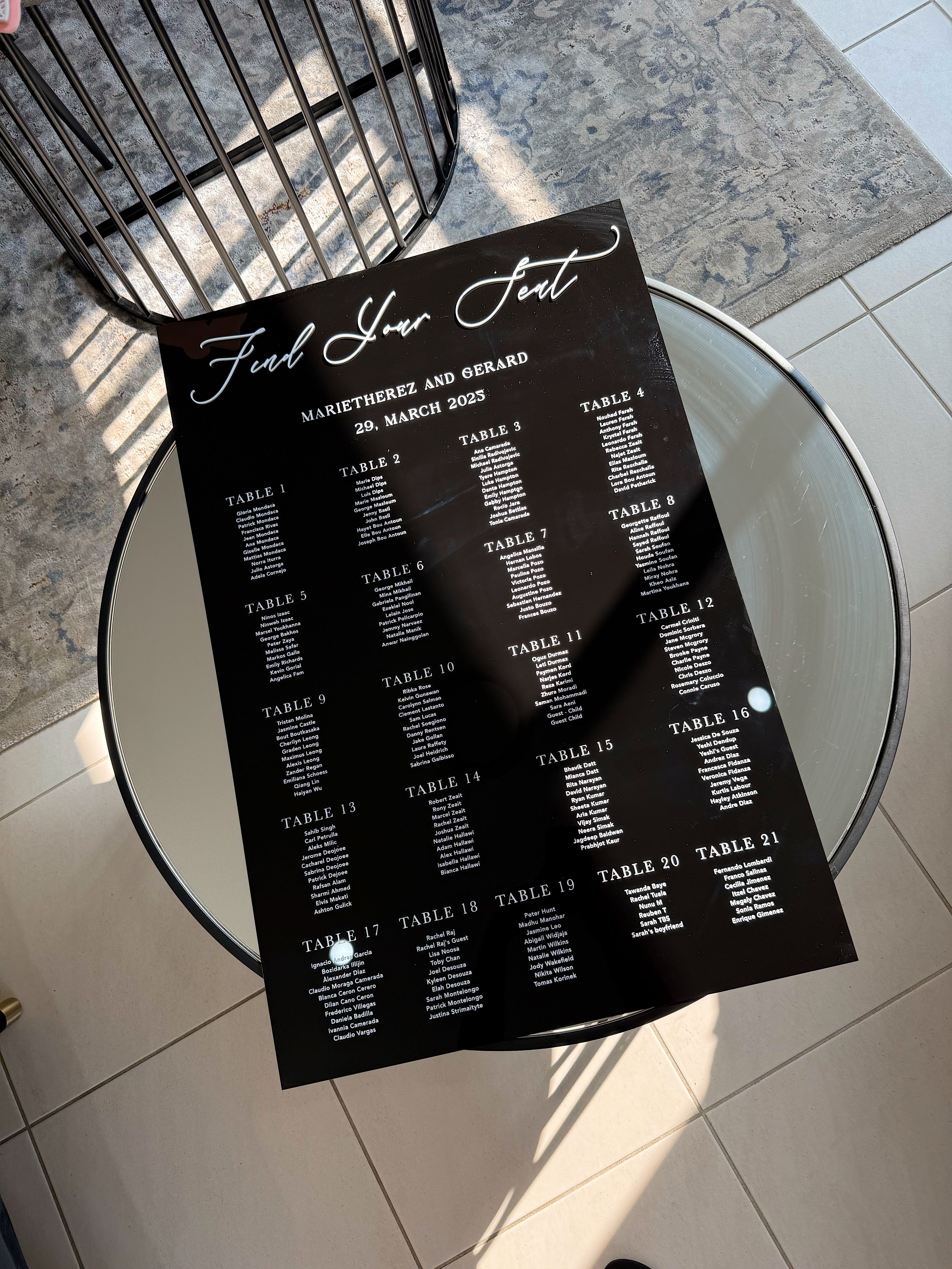 Seating Chart