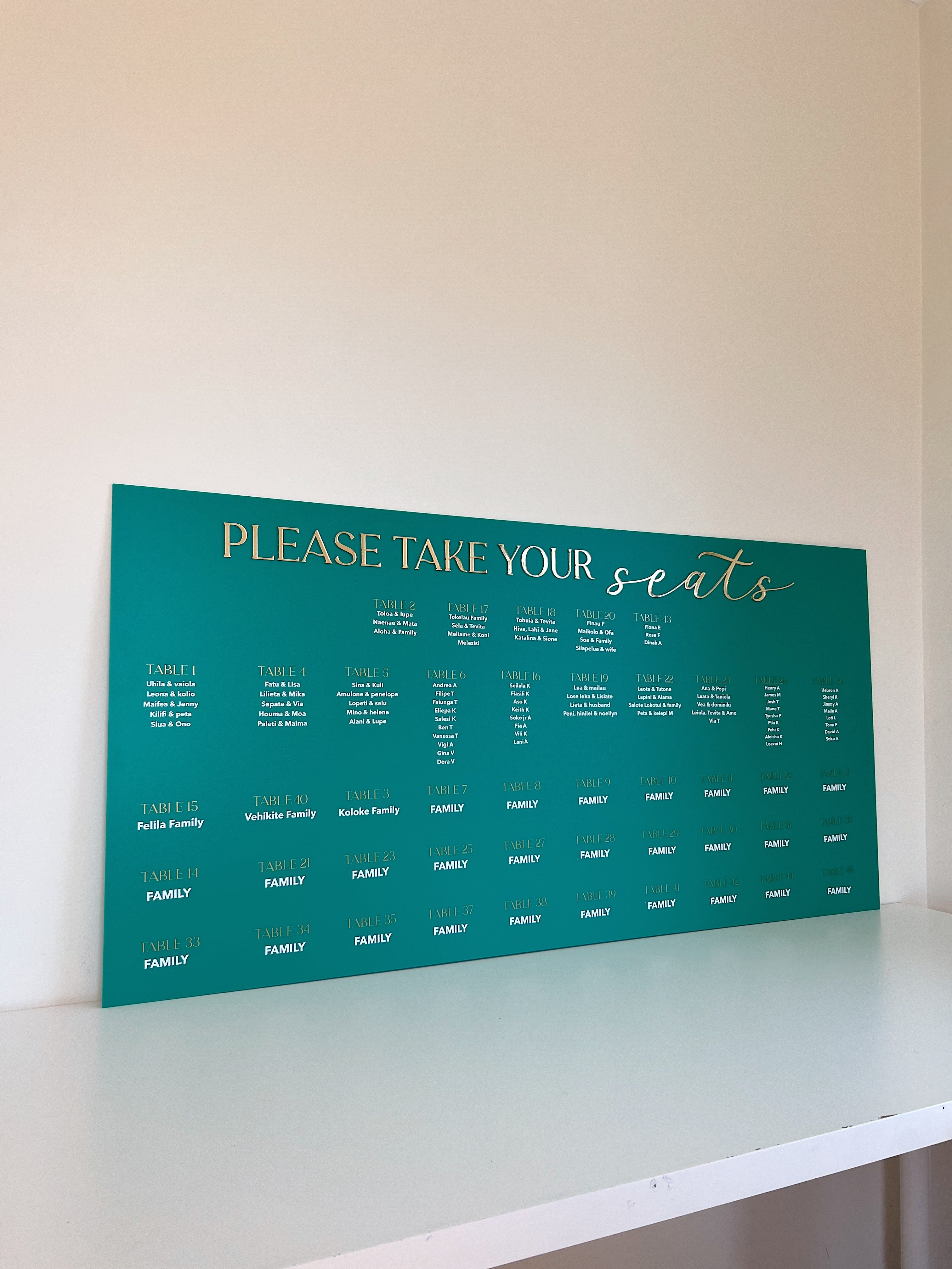 Seating Chart