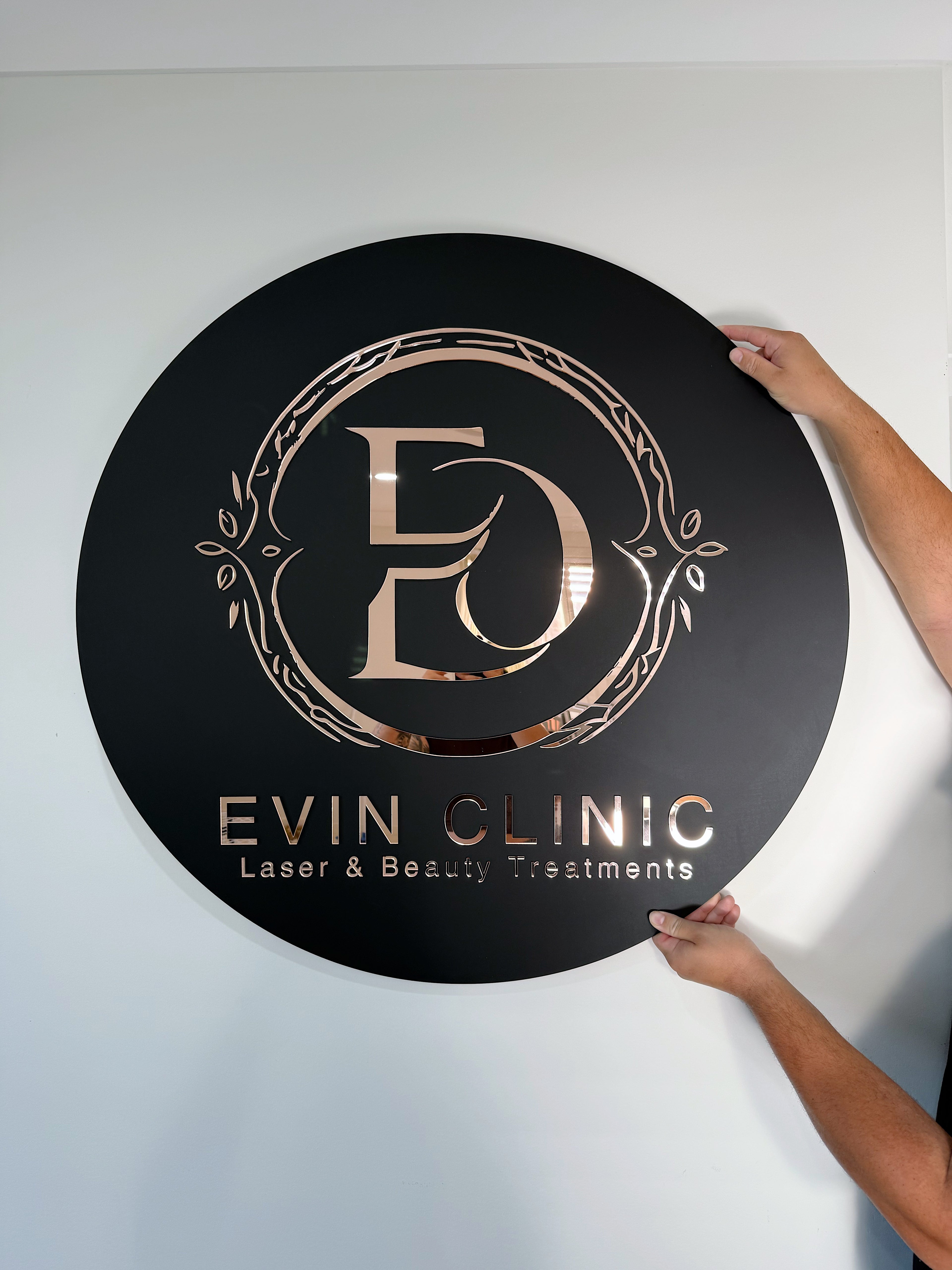 Circle Business Sign