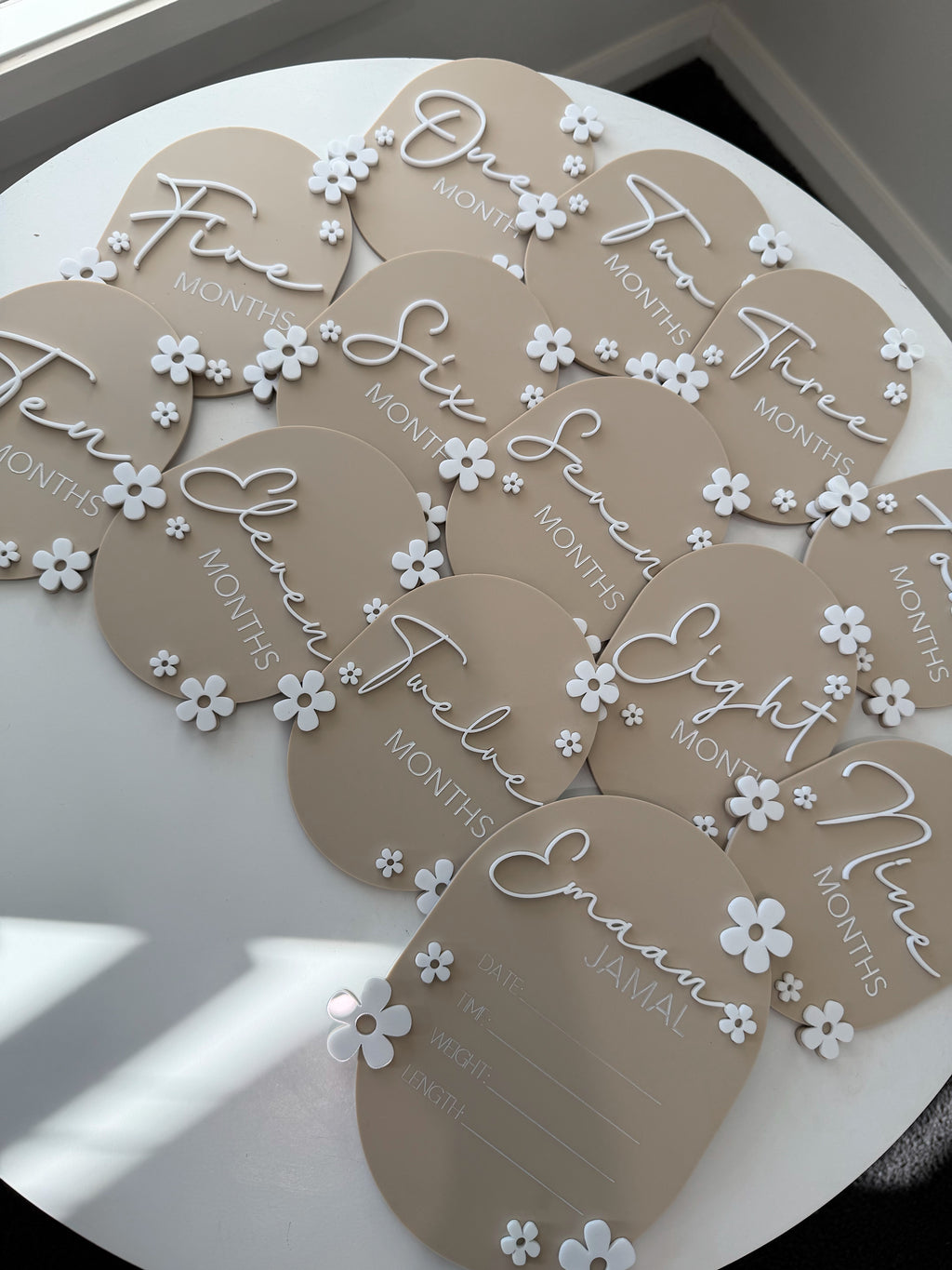 Floral milestone set