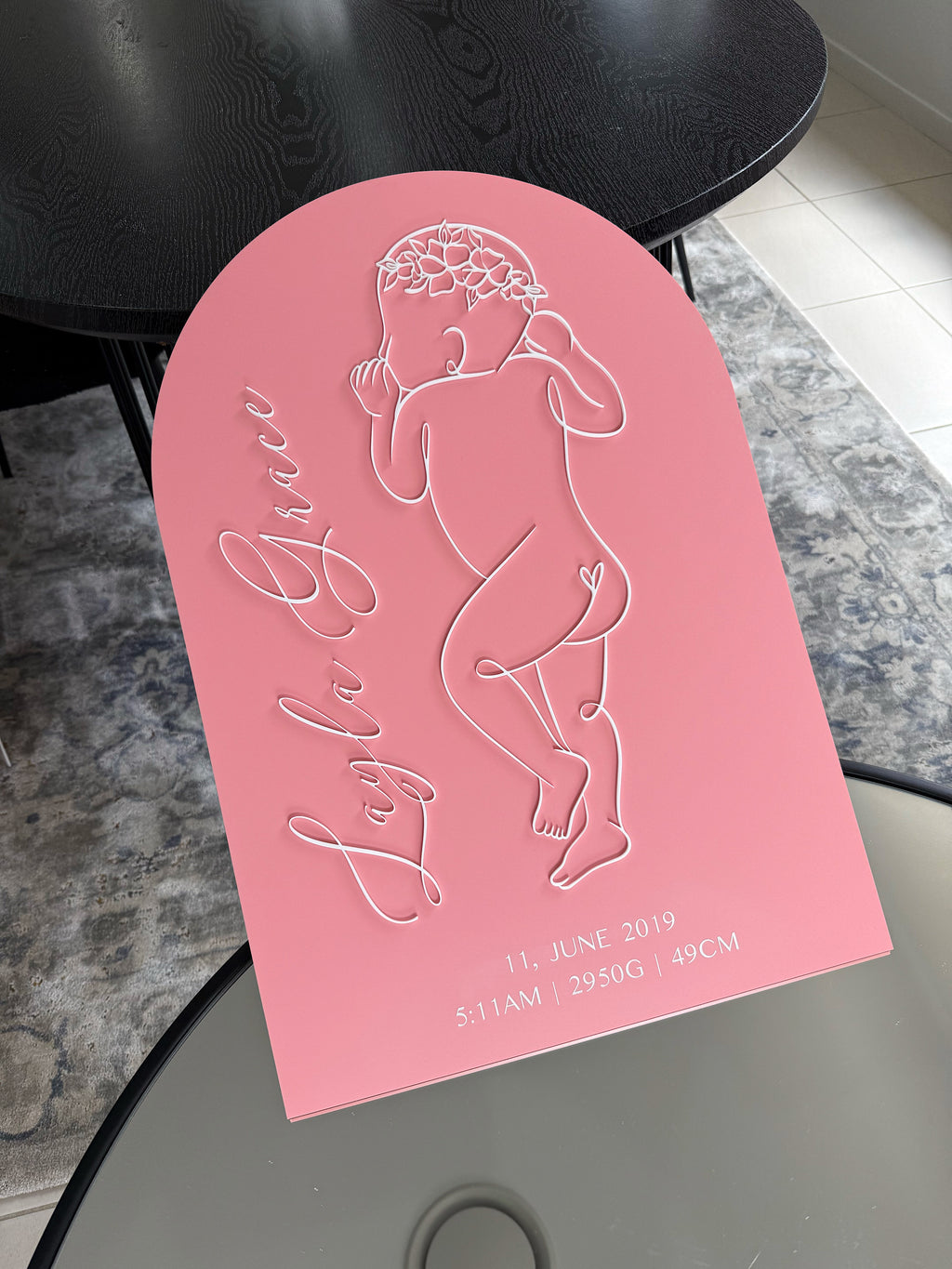 Scale 1:1 baby plaques